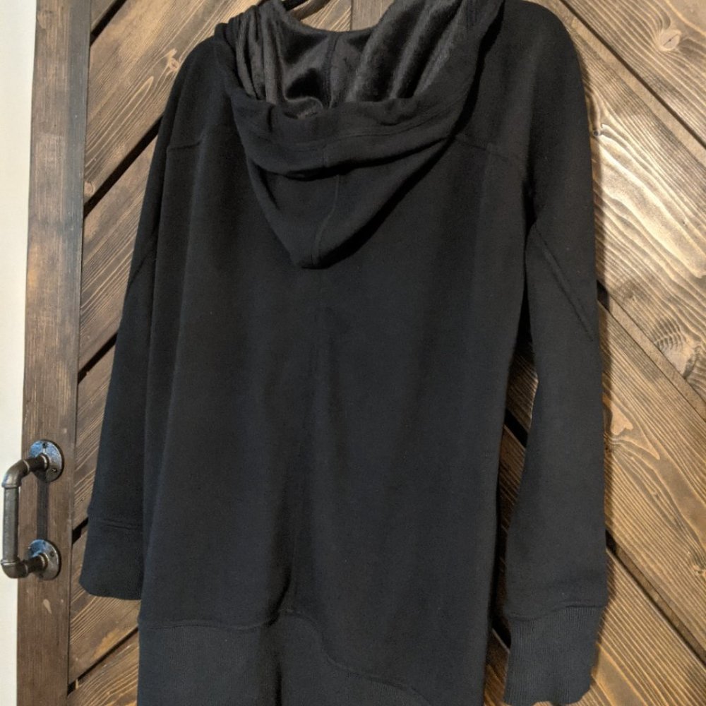 Athleta long black sweatshirt/jacket M - Picture 5 of 13